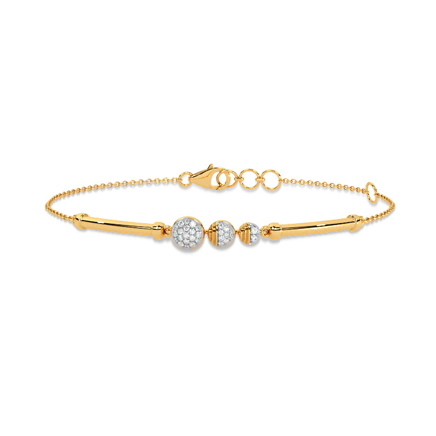 Eclipse Aura Gold Chain Bracelet
