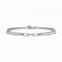 Interlinked Fashionable Platinum Bracelet