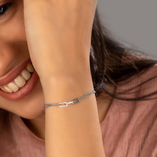 Interlinked Fashionable Platinum Bracelet